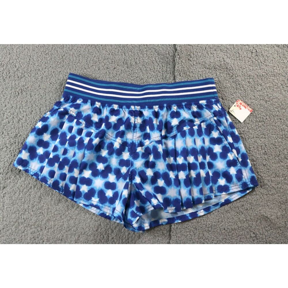 New Free People Movement Shorts S Printed Top Seed Tennis Water Resistant - Picture 2 of 6